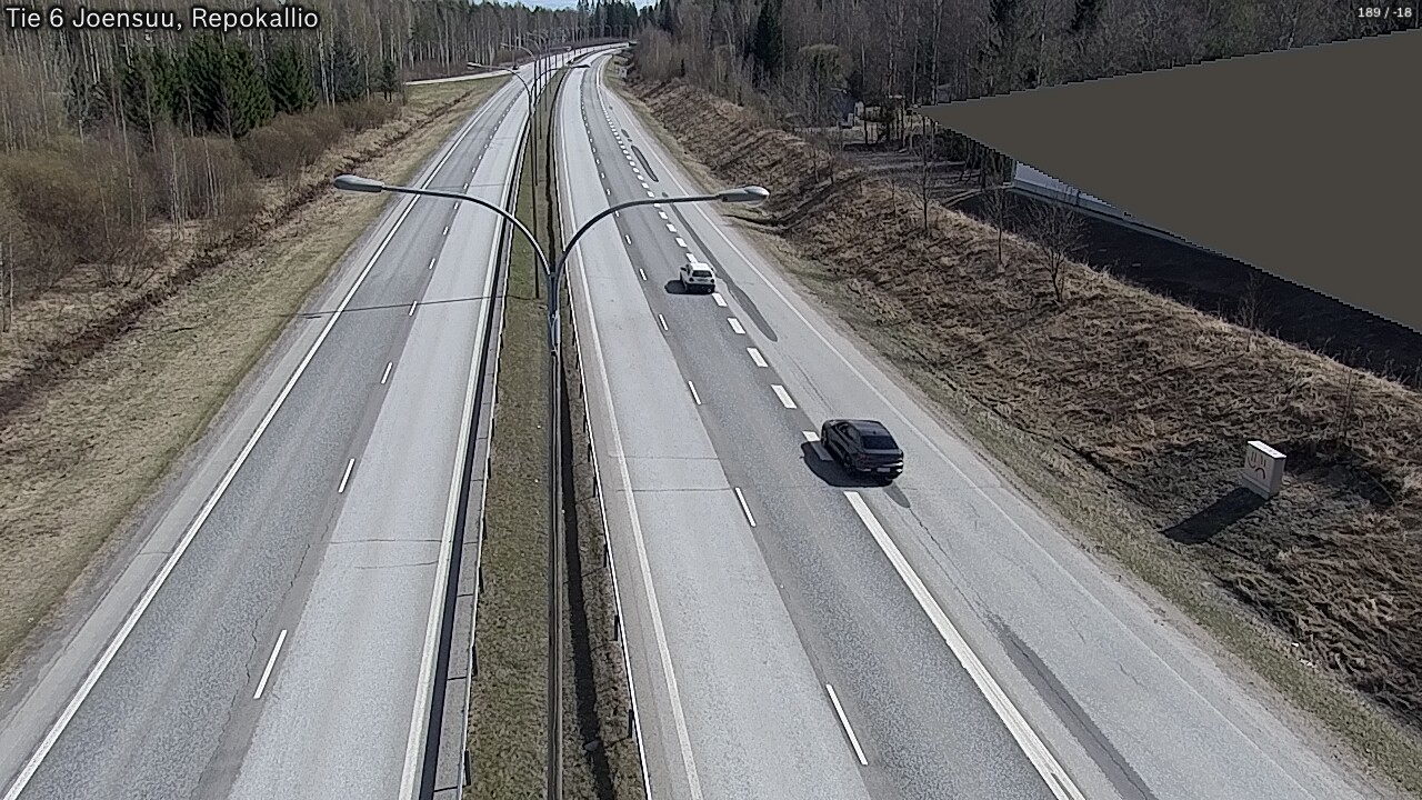 Weather Camera Image Väg 6 Joensuu, Repokallio, Joensuu, Pohjois-Karjala