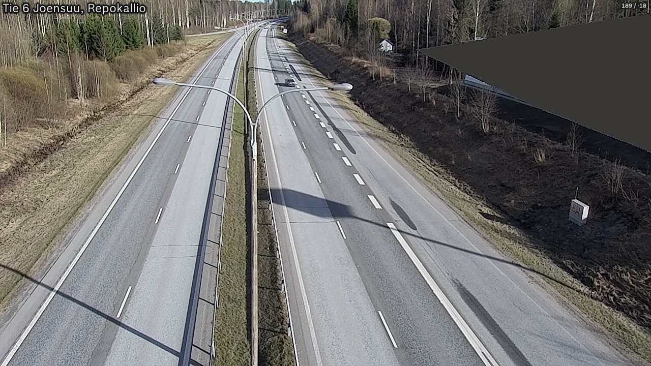 Weather Camera Image Väg 6 Joensuu, Repokallio, Joensuu, Pohjois-Karjala