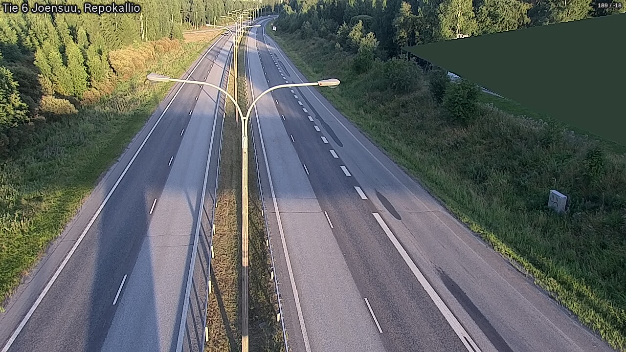 Kelikamerat Kuva Tie 6 Joensuu, Repokallio, Joensuu, Pohjois-Karjala