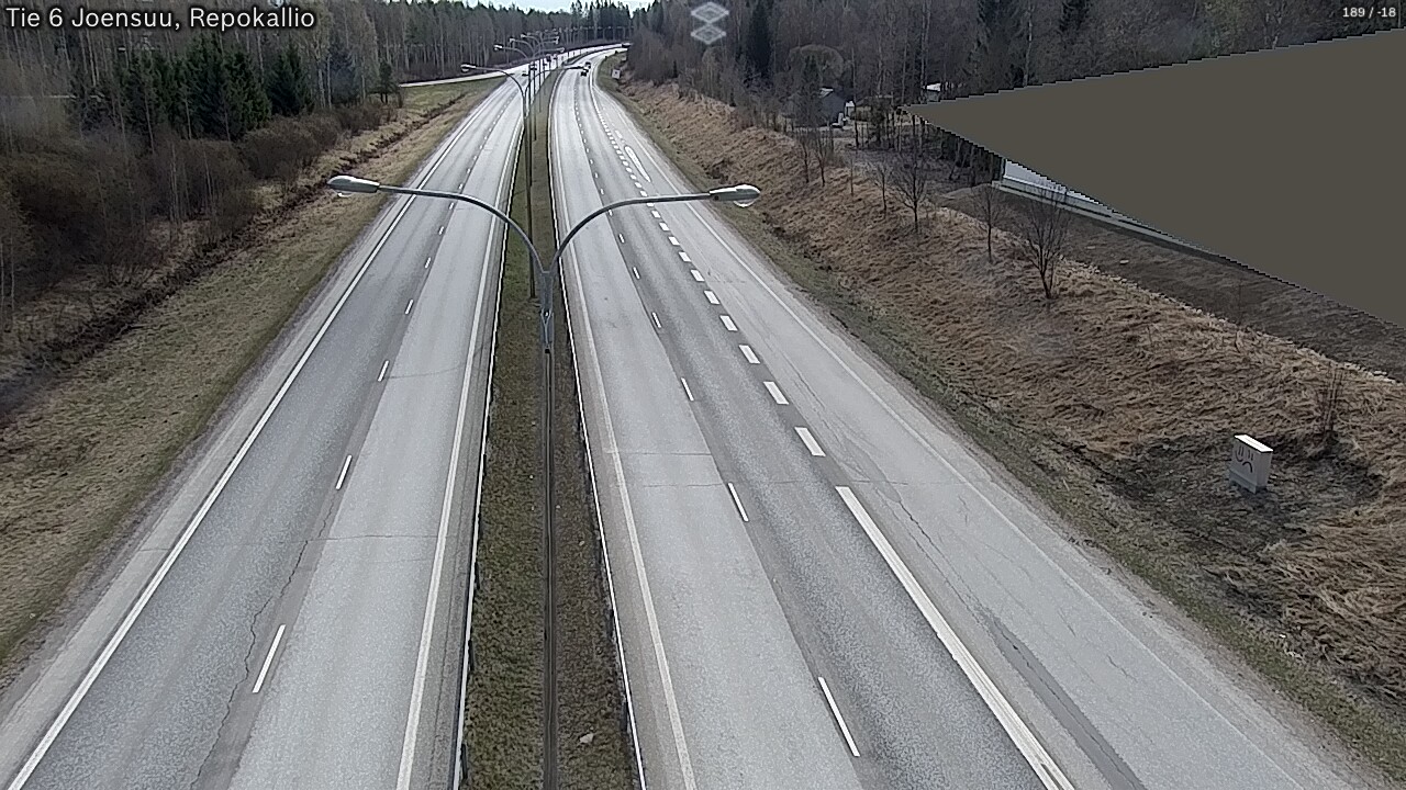 Weather Camera Image Väg 6 Joensuu, Repokallio, Joensuu, Pohjois-Karjala
