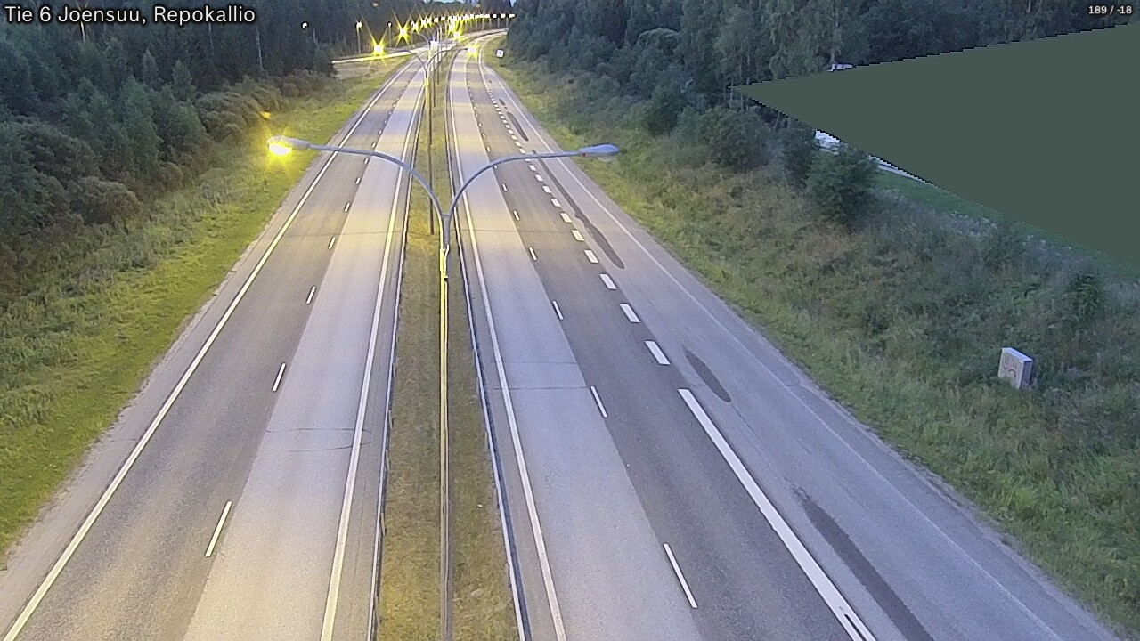 Kelikamerat Kuva Tie 6 Joensuu, Repokallio, Joensuu, Pohjois-Karjala