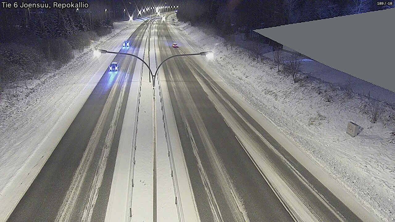 Weather Camera Image Väg 6 Joensuu, Repokallio, Joensuu, Pohjois-Karjala