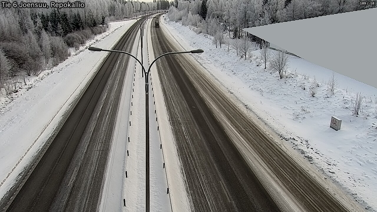 Weather Camera Image Väg 6 Joensuu, Repokallio, Joensuu, Pohjois-Karjala