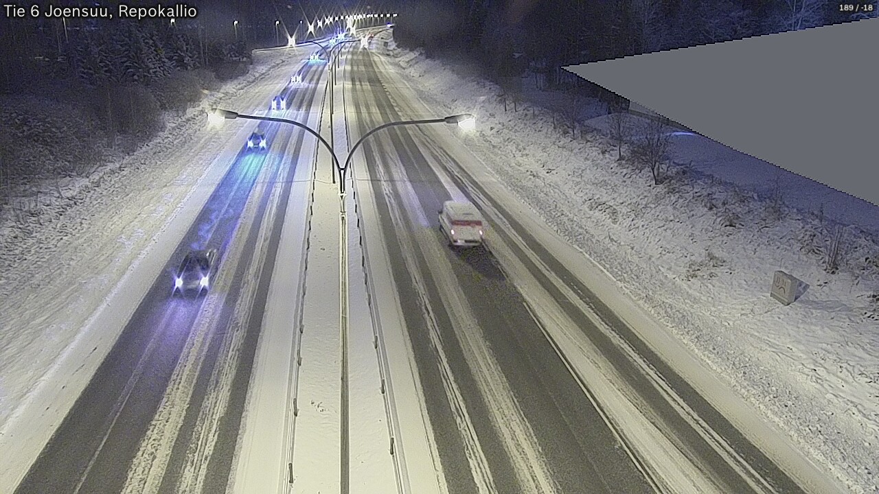 Weather Camera Image Väg 6 Joensuu, Repokallio, Joensuu, Pohjois-Karjala