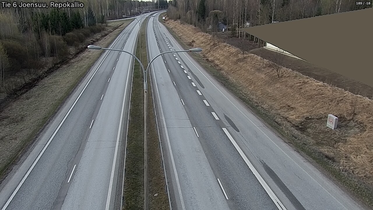 Weather Camera Image Road 6 Joensuu, Repokallio, Joensuu, Pohjois-Karjala