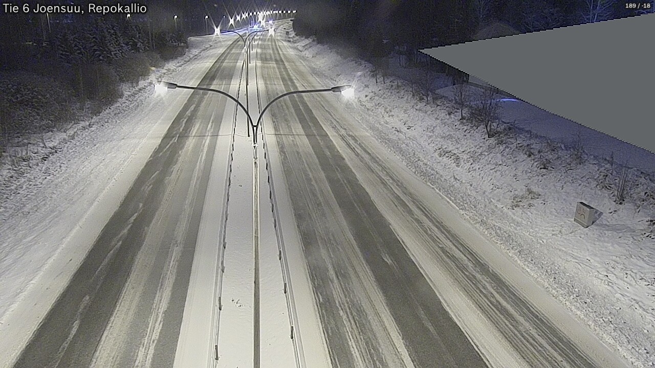 Weather Camera Image Väg 6 Joensuu, Repokallio, Joensuu, Pohjois-Karjala