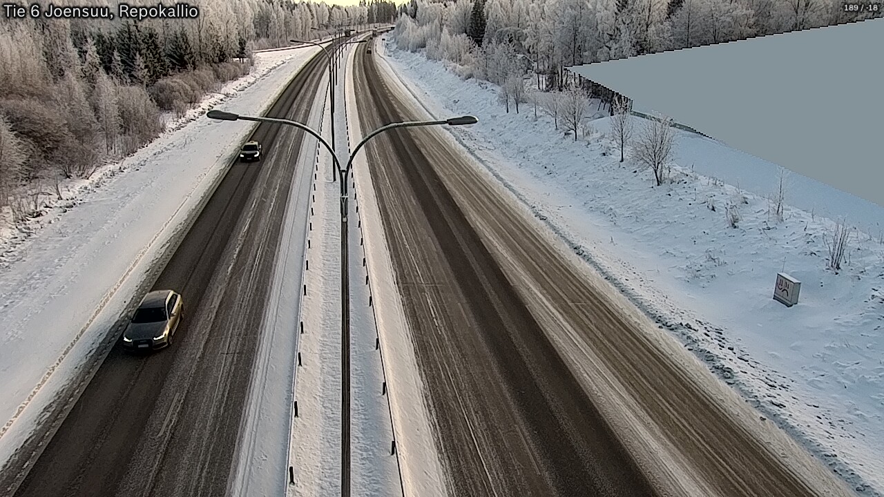 Weather Camera Image Väg 6 Joensuu, Repokallio, Joensuu, Pohjois-Karjala