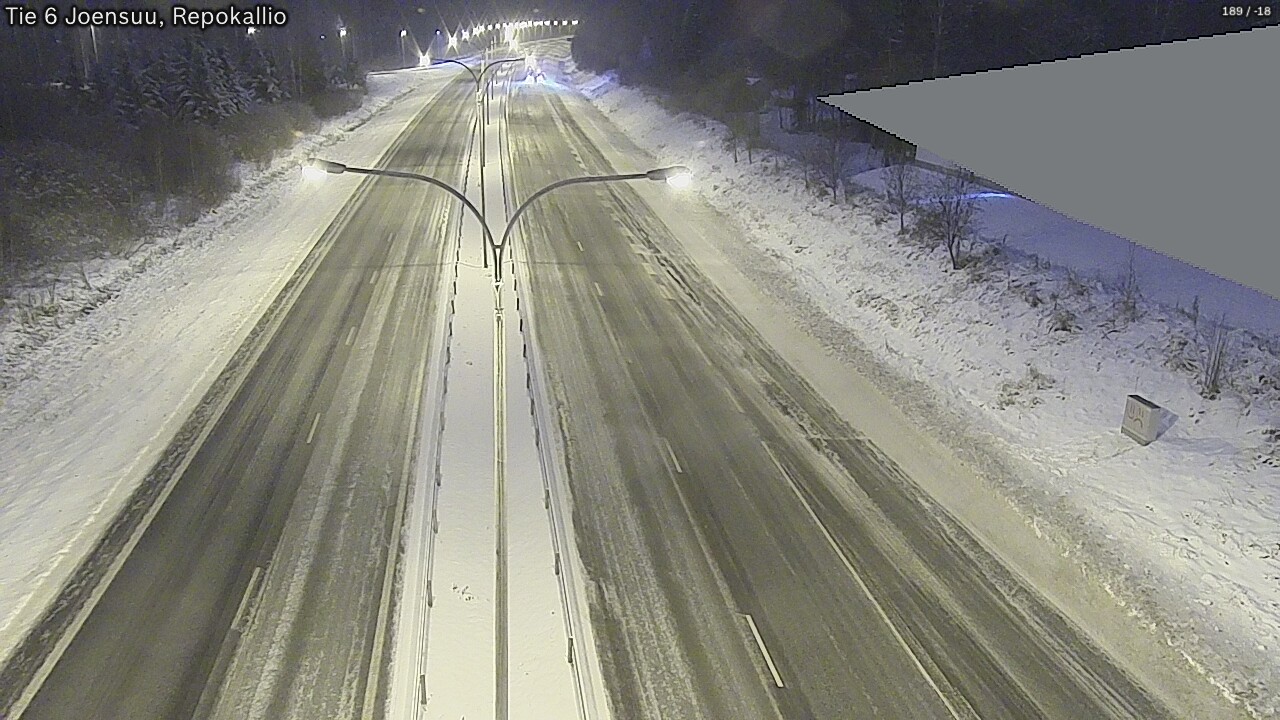 Weather Camera Image Väg 6 Joensuu, Repokallio, Joensuu, Pohjois-Karjala