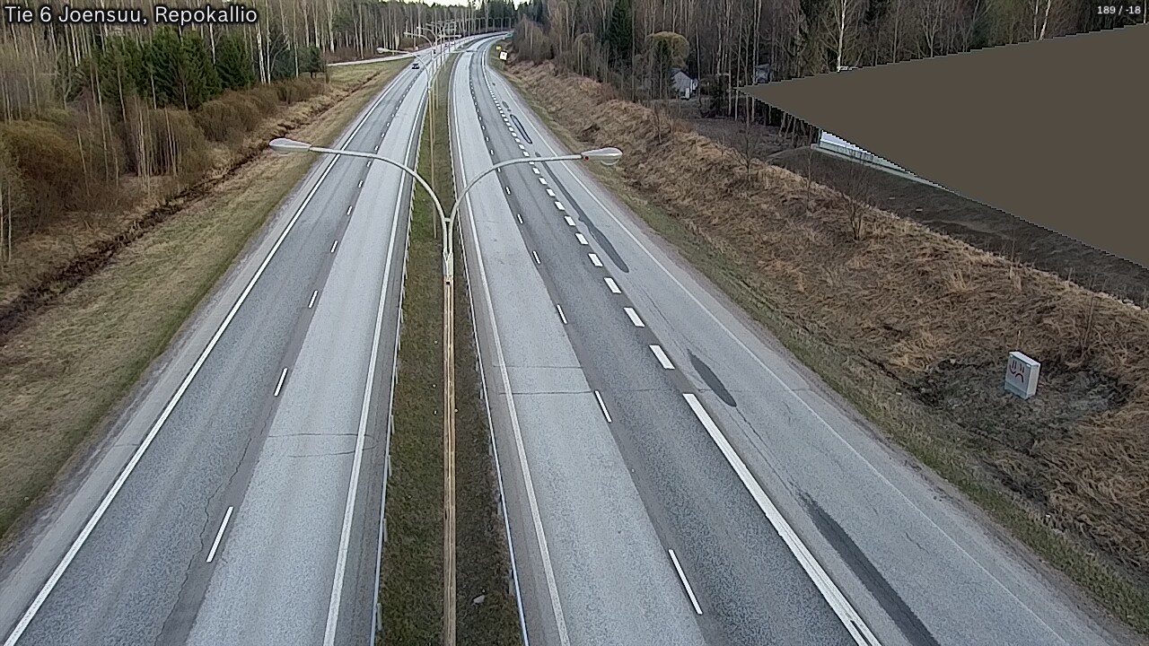Weather Camera Image Väg 6 Joensuu, Repokallio, Joensuu, Pohjois-Karjala