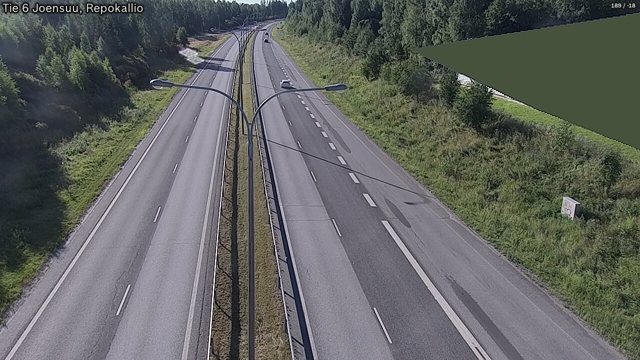 Weather Camera Image Road 6 Joensuu, Repokallio, Joensuu, Pohjois-Karjala