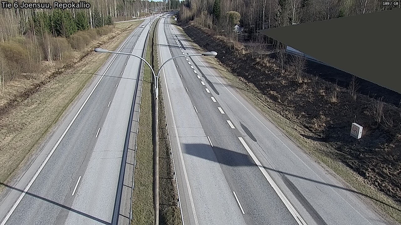 Weather Camera Image Väg 6 Joensuu, Repokallio, Joensuu, Pohjois-Karjala