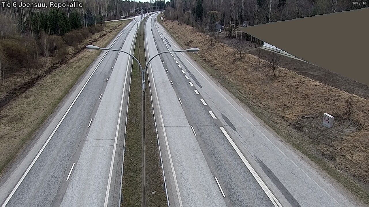 Weather Camera Image Väg 6 Joensuu, Repokallio, Joensuu, Pohjois-Karjala