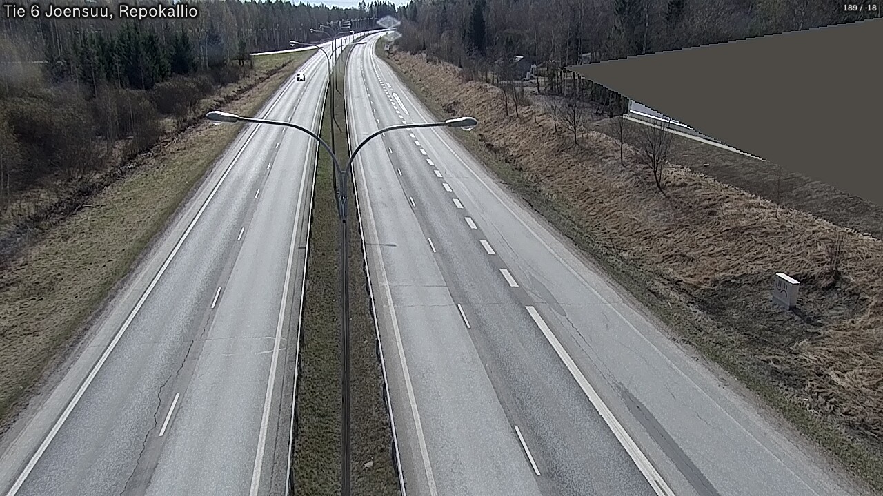 Weather Camera Image Väg 6 Joensuu, Repokallio, Joensuu, Pohjois-Karjala