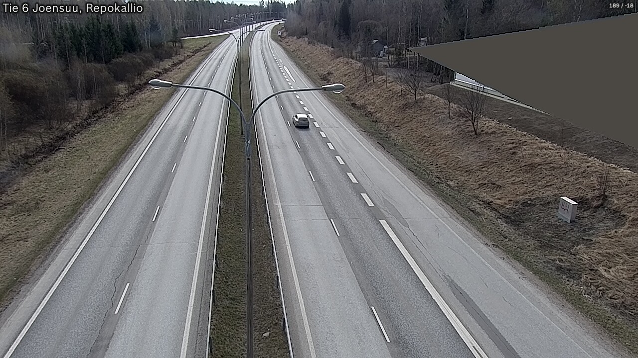 Weather Camera Image Väg 6 Joensuu, Repokallio, Joensuu, Pohjois-Karjala