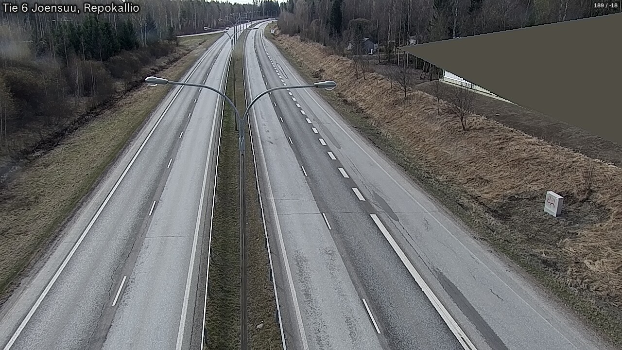 Weather Camera Image Väg 6 Joensuu, Repokallio, Joensuu, Pohjois-Karjala