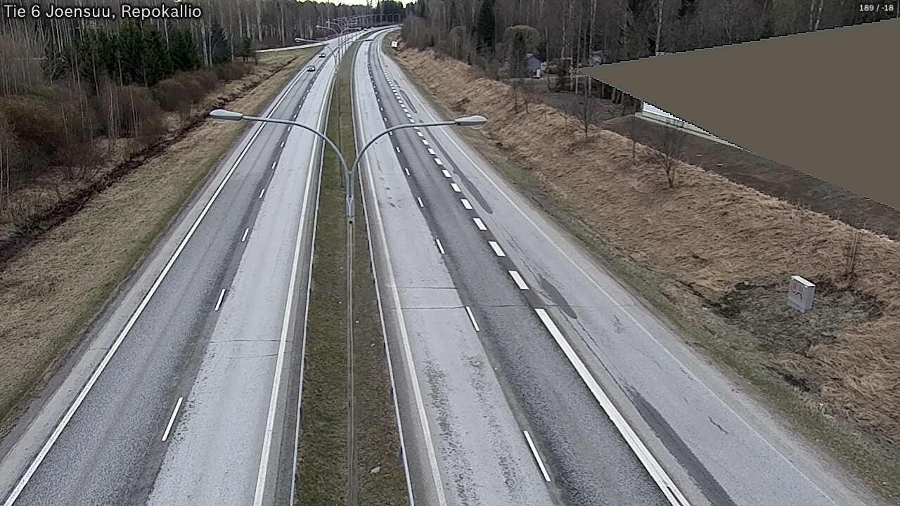 Weather Camera Image Väg 6 Joensuu, Repokallio, Joensuu, Pohjois-Karjala