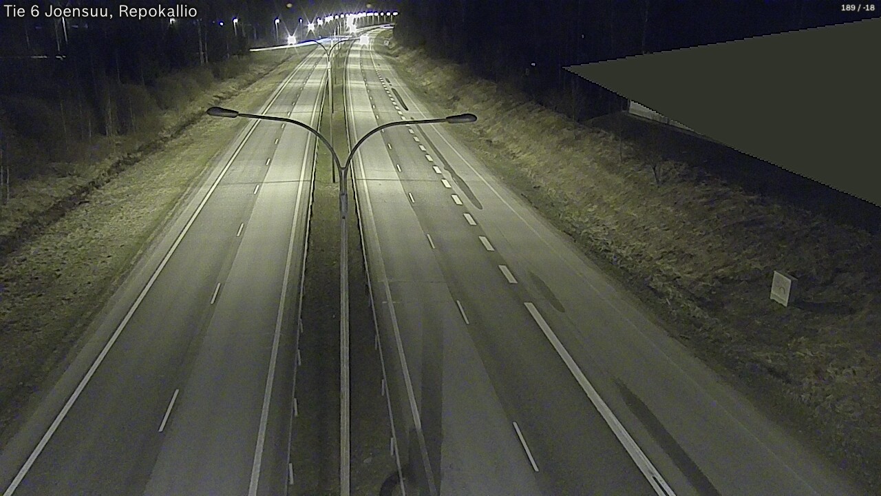 Weather Camera Image Väg 6 Joensuu, Repokallio, Joensuu, Pohjois-Karjala