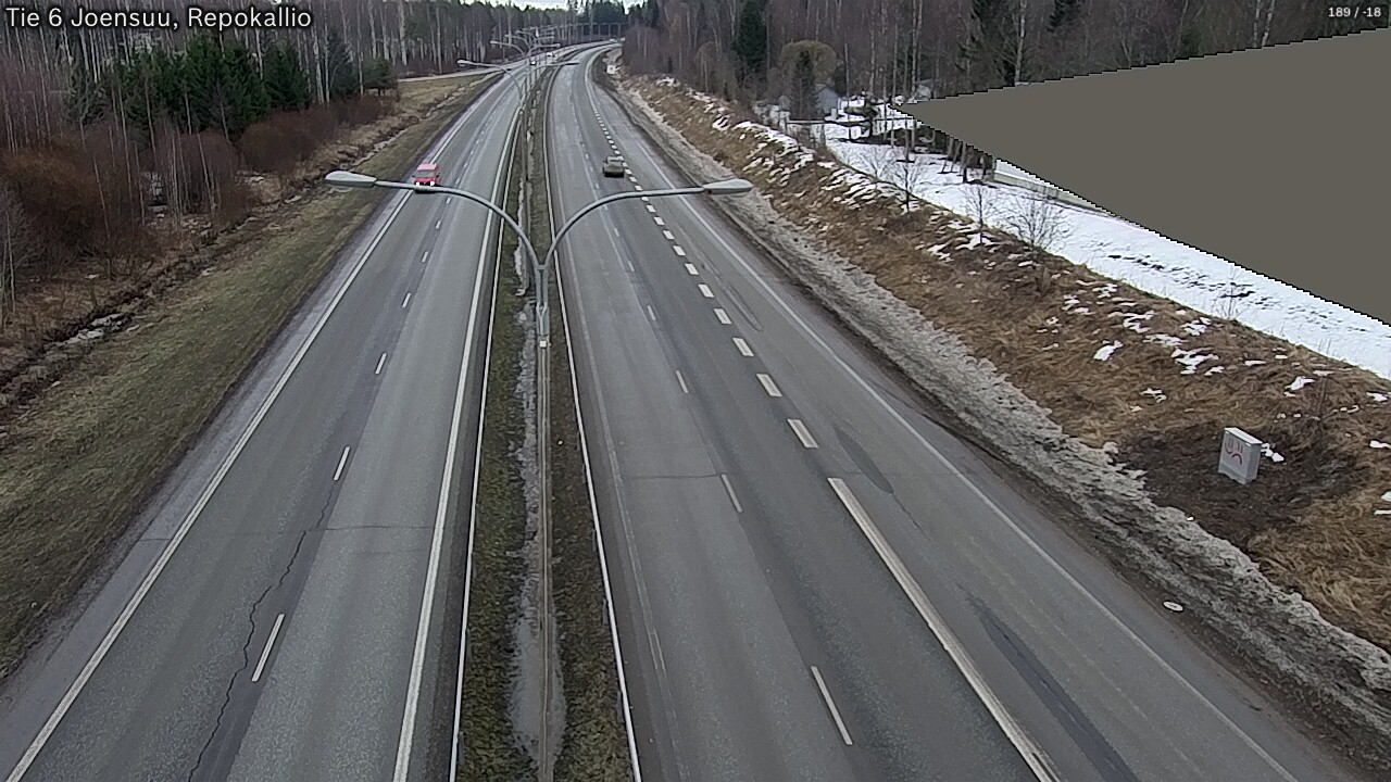 Weather Camera Image Road 6 Joensuu, Repokallio, Joensuu, Pohjois-Karjala
