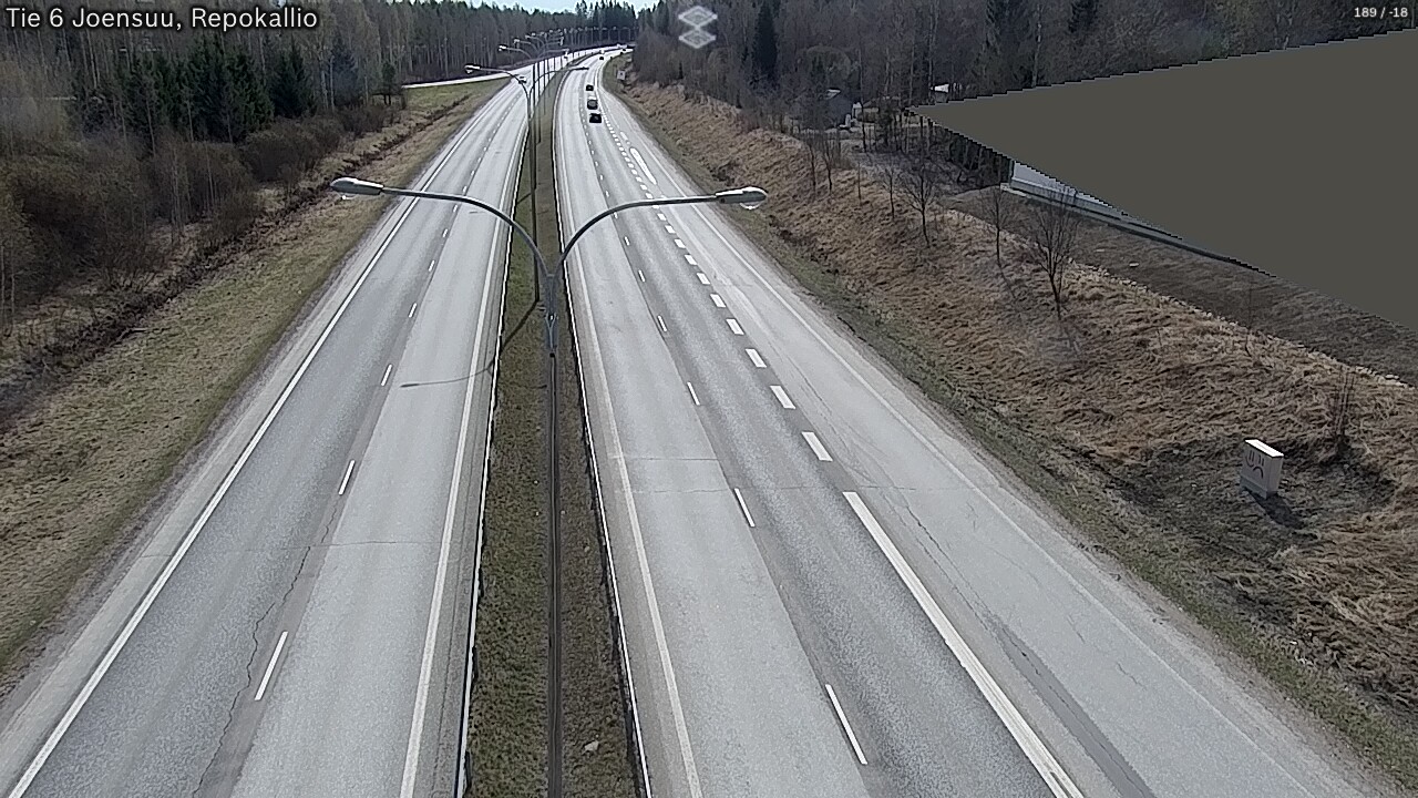 Weather Camera Image Väg 6 Joensuu, Repokallio, Joensuu, Pohjois-Karjala