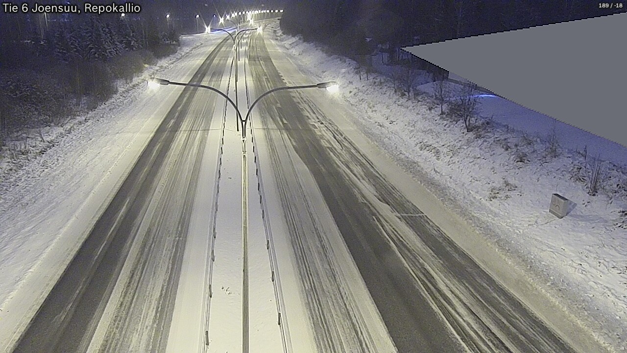 Weather Camera Image Väg 6 Joensuu, Repokallio, Joensuu, Pohjois-Karjala