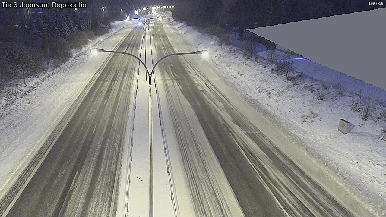 Weather Camera Image Väg 6 Joensuu, Repokallio, Joensuu, Pohjois-Karjala