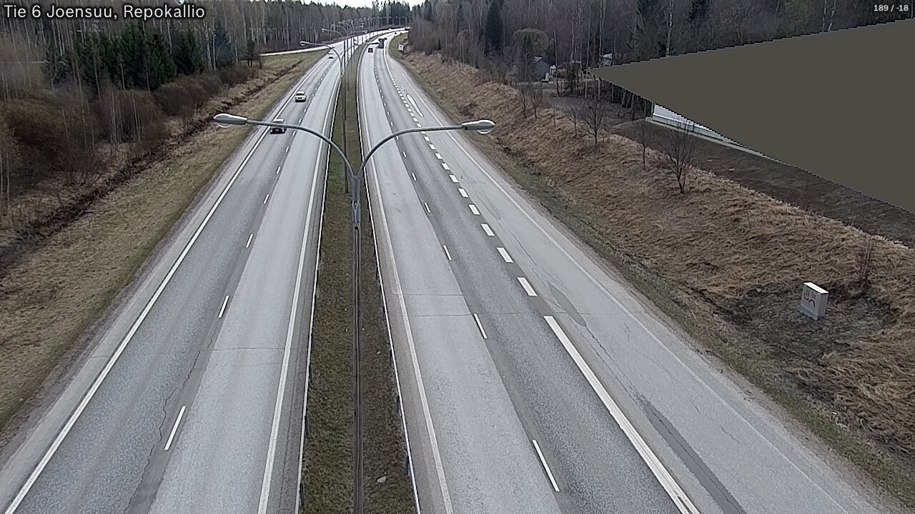 Weather Camera Image Väg 6 Joensuu, Repokallio, Joensuu, Pohjois-Karjala