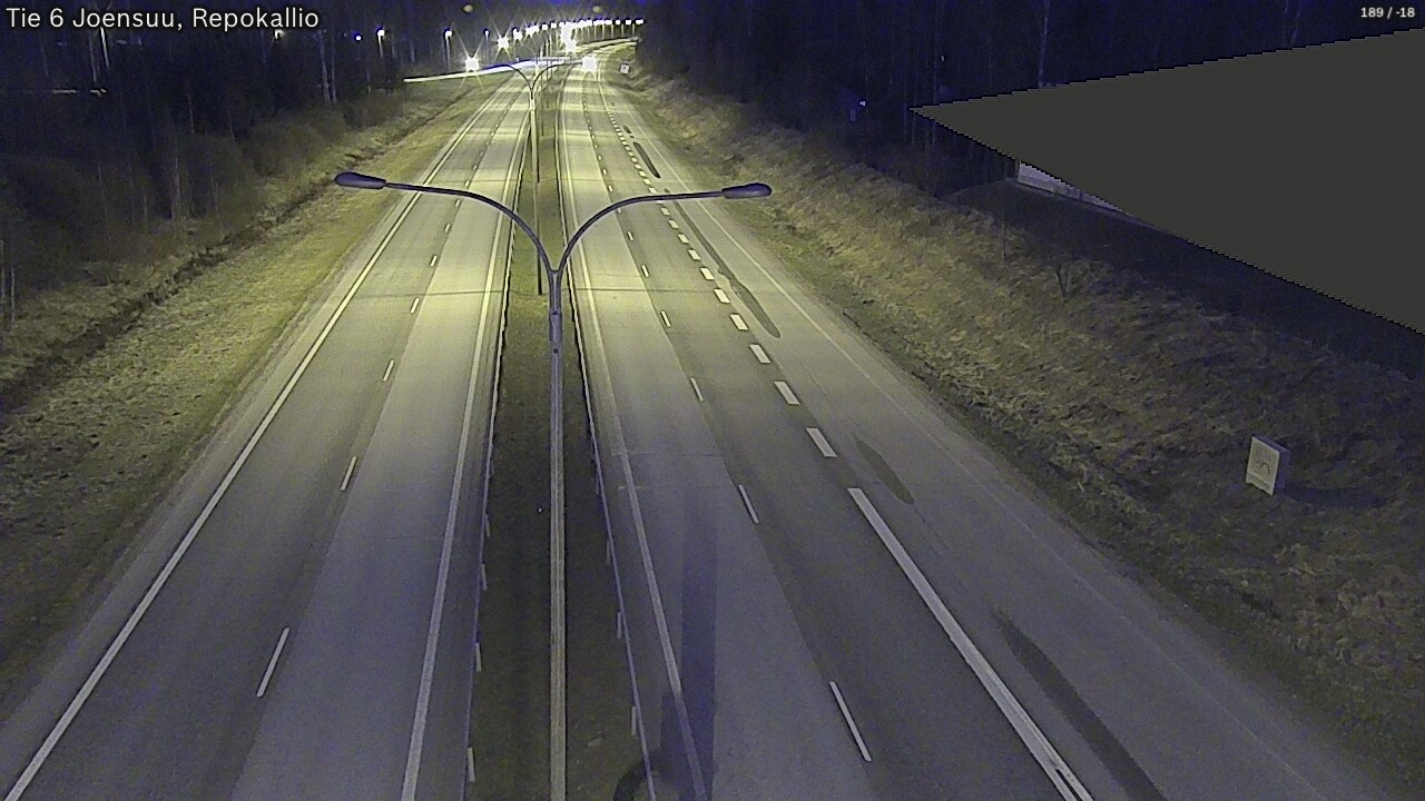 Weather Camera Image Väg 6 Joensuu, Repokallio, Joensuu, Pohjois-Karjala