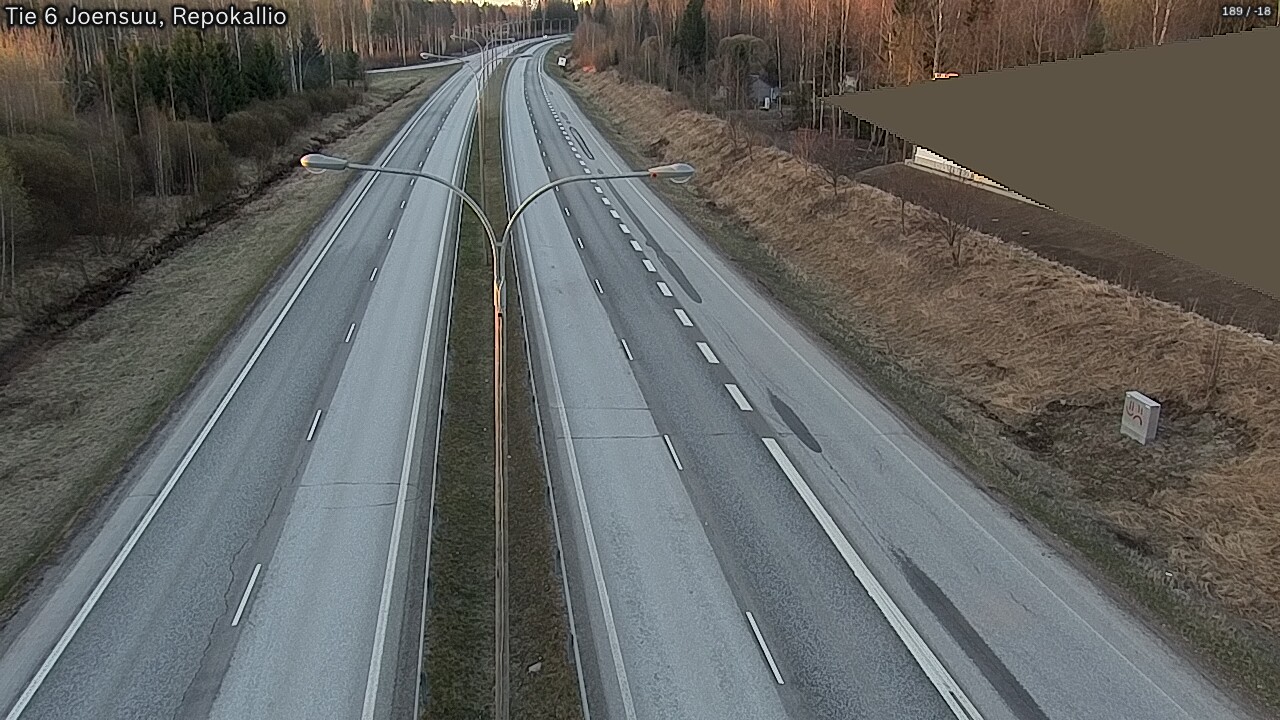 Weather Camera Image Road 6 Joensuu, Repokallio, Joensuu, Pohjois-Karjala