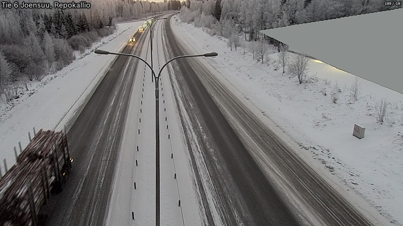 Kelikamerat Kuva Tie 6 Joensuu, Repokallio, Joensuu, Pohjois-Karjala