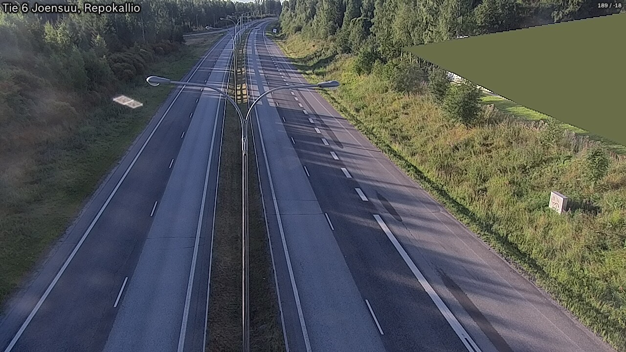 Weather Camera Image Road 6 Joensuu, Repokallio, Joensuu, Pohjois-Karjala
