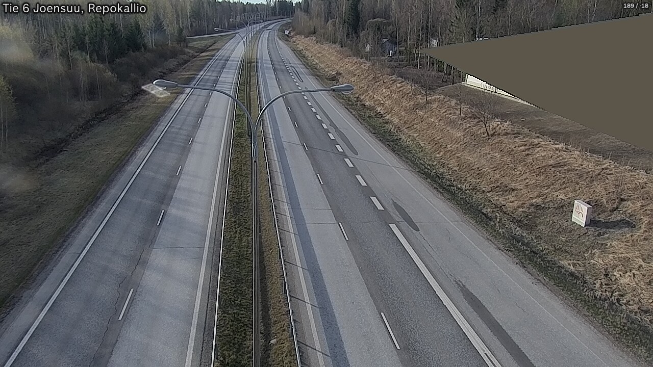 Weather Camera Image Road 6 Joensuu, Repokallio, Joensuu, Pohjois-Karjala
