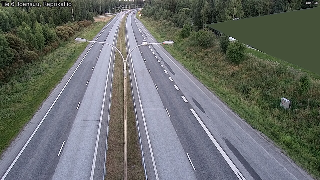 Kelikamerat Kuva Tie 6 Joensuu, Repokallio, Joensuu, Pohjois-Karjala