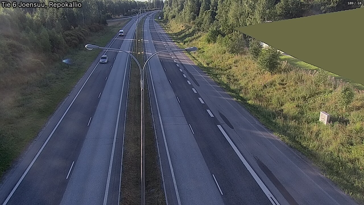 Weather Camera Image Road 6 Joensuu, Repokallio, Joensuu, Pohjois-Karjala