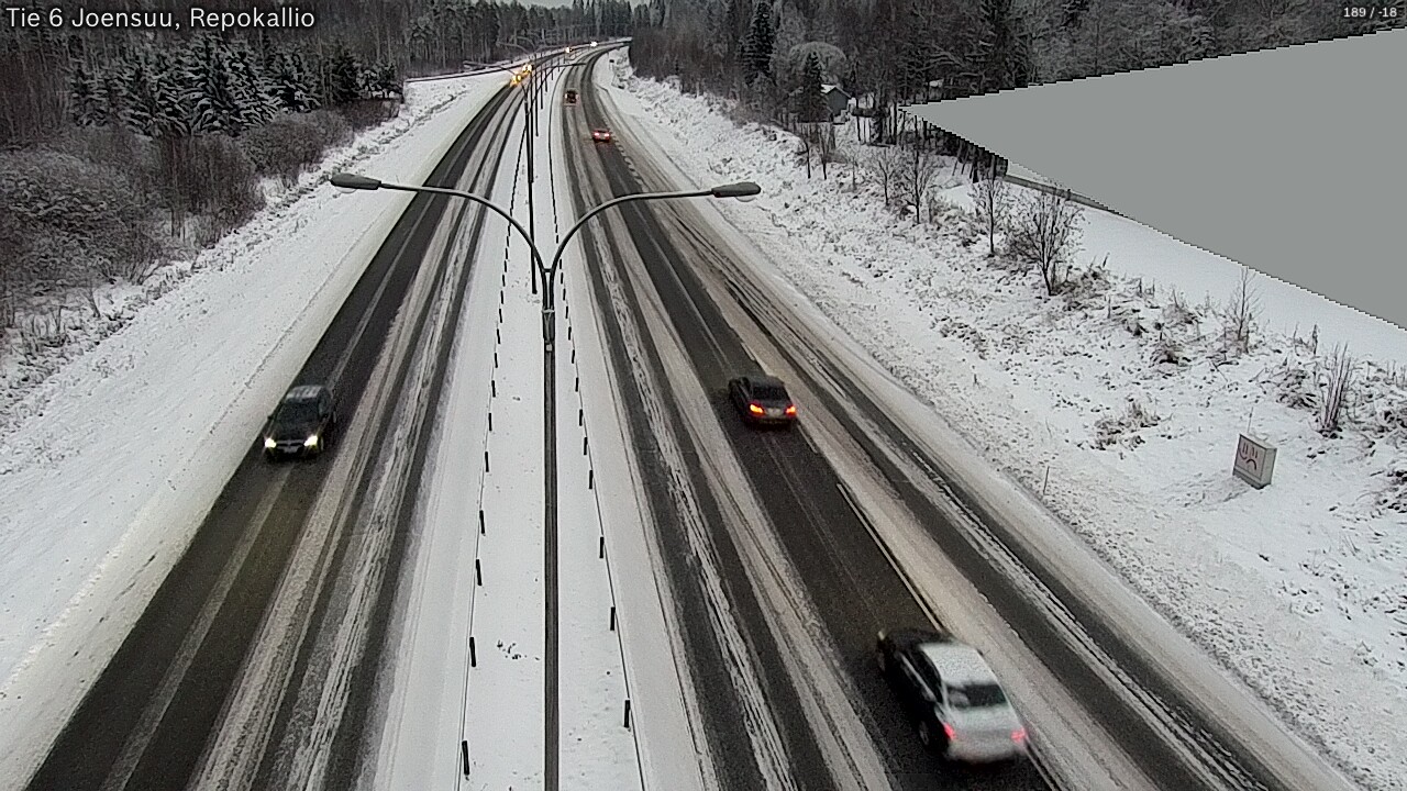 Weather Camera Image Väg 6 Joensuu, Repokallio, Joensuu, Pohjois-Karjala