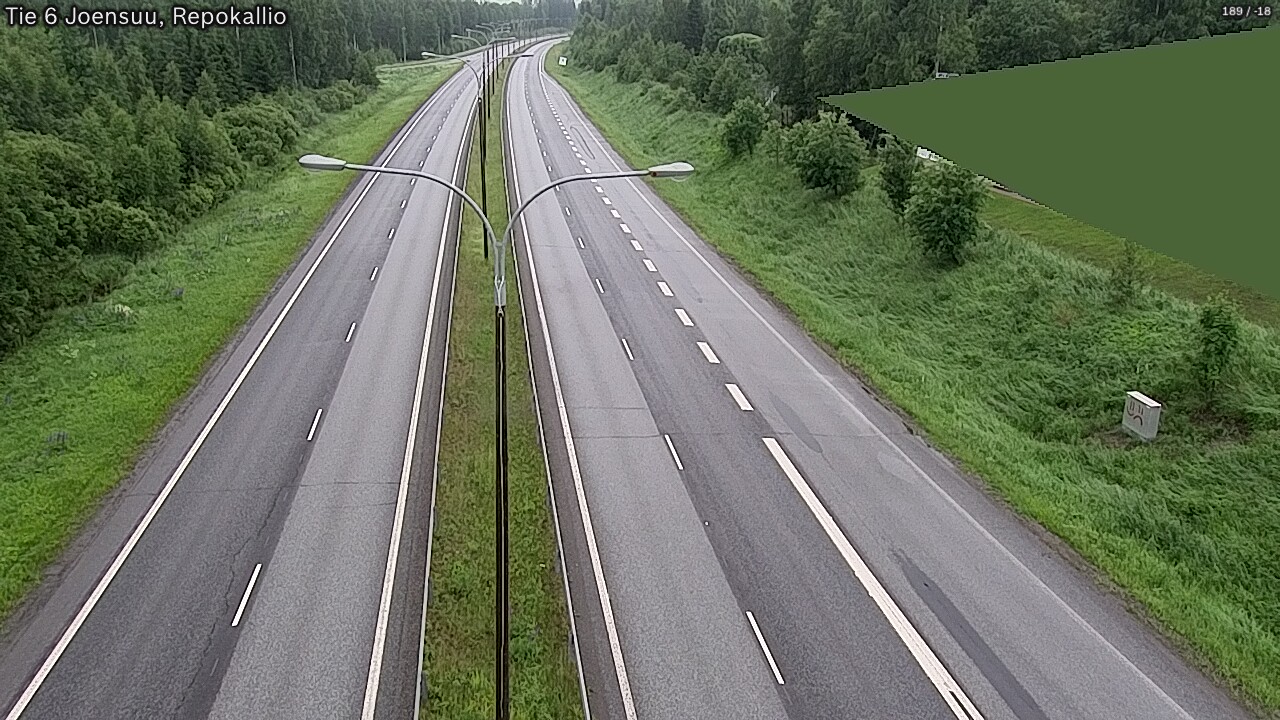 Kelikamerat Kuva Tie 6 Joensuu, Repokallio, Joensuu, Pohjois-Karjala