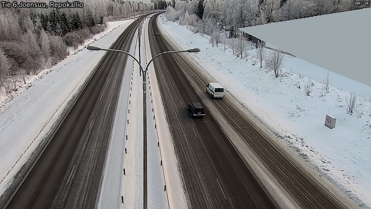Weather Camera Image Road 6 Joensuu, Repokallio, Joensuu, Pohjois-Karjala