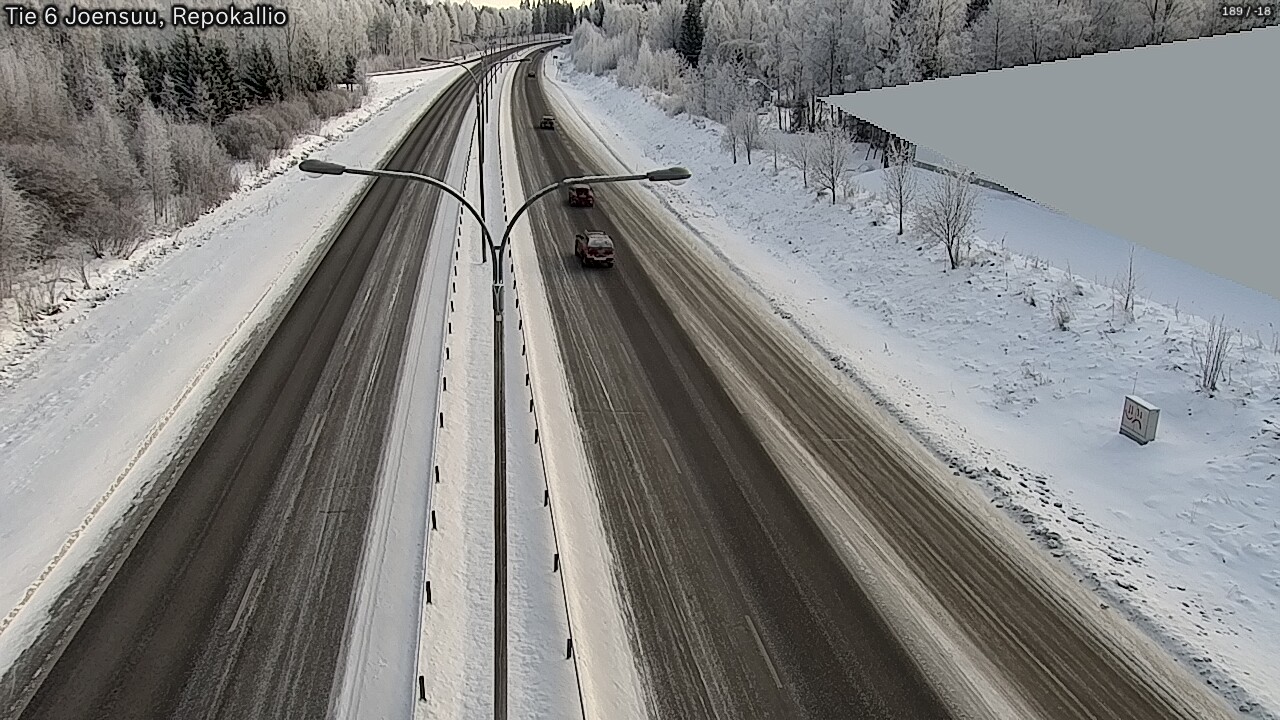 Weather Camera Image Road 6 Joensuu, Repokallio, Joensuu, Pohjois-Karjala
