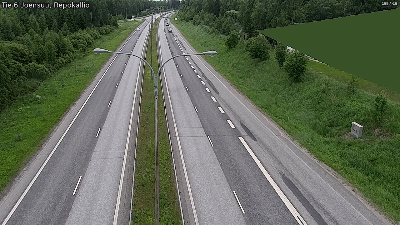 Kelikamerat Kuva Tie 6 Joensuu, Repokallio, Joensuu, Pohjois-Karjala