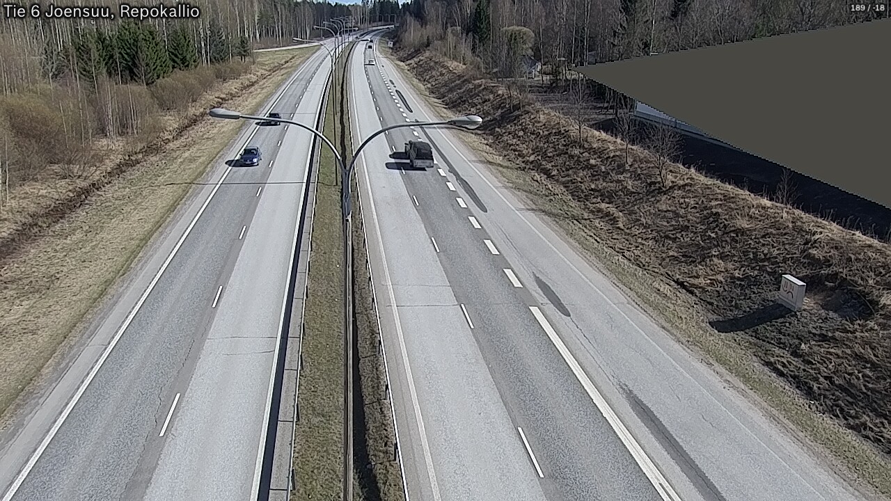 Weather Camera Image Väg 6 Joensuu, Repokallio, Joensuu, Pohjois-Karjala