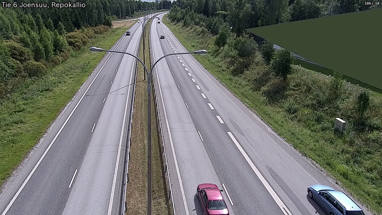 Kelikamerat Kuva Tie 6 Joensuu, Repokallio, Joensuu, Pohjois-Karjala