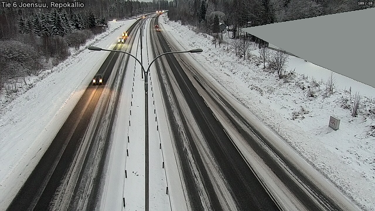 Weather Camera Image Väg 6 Joensuu, Repokallio, Joensuu, Pohjois-Karjala