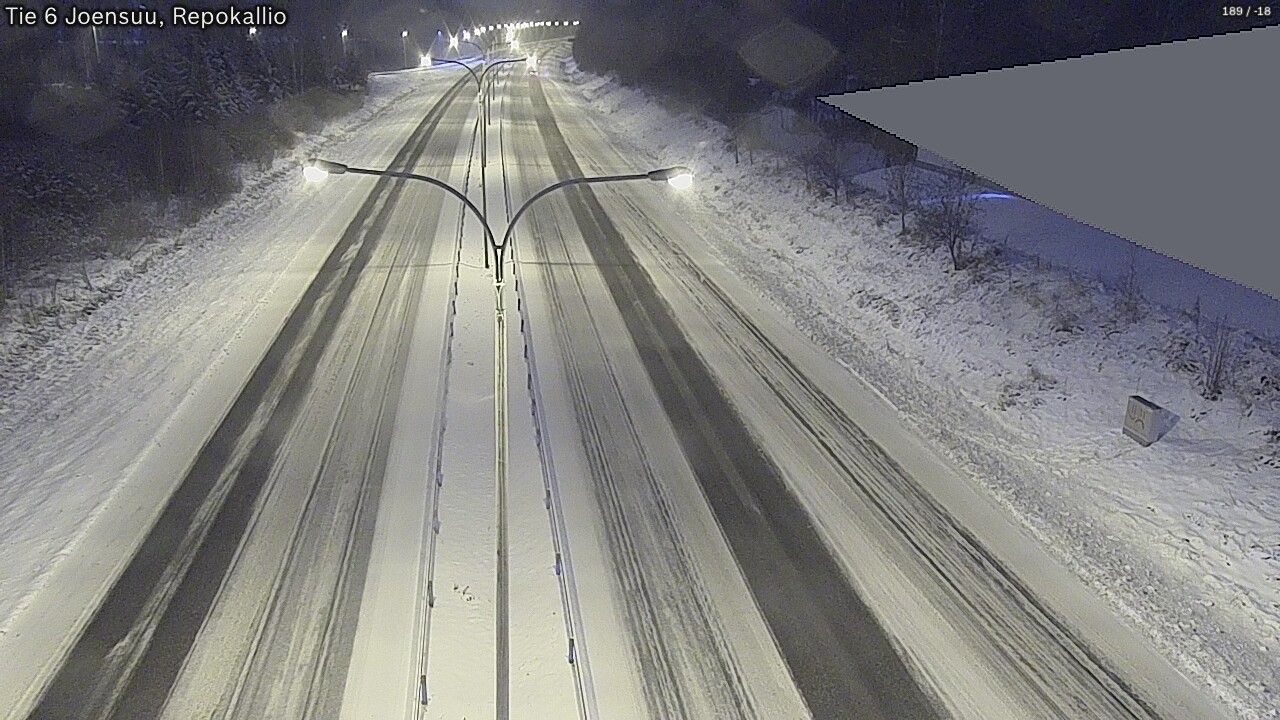 Weather Camera Image Väg 6 Joensuu, Repokallio, Joensuu, Pohjois-Karjala