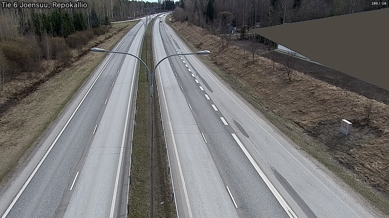 Weather Camera Image Väg 6 Joensuu, Repokallio, Joensuu, Pohjois-Karjala