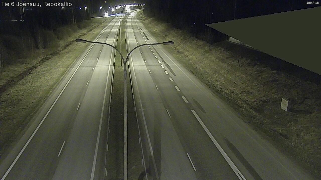 Weather Camera Image Väg 6 Joensuu, Repokallio, Joensuu, Pohjois-Karjala