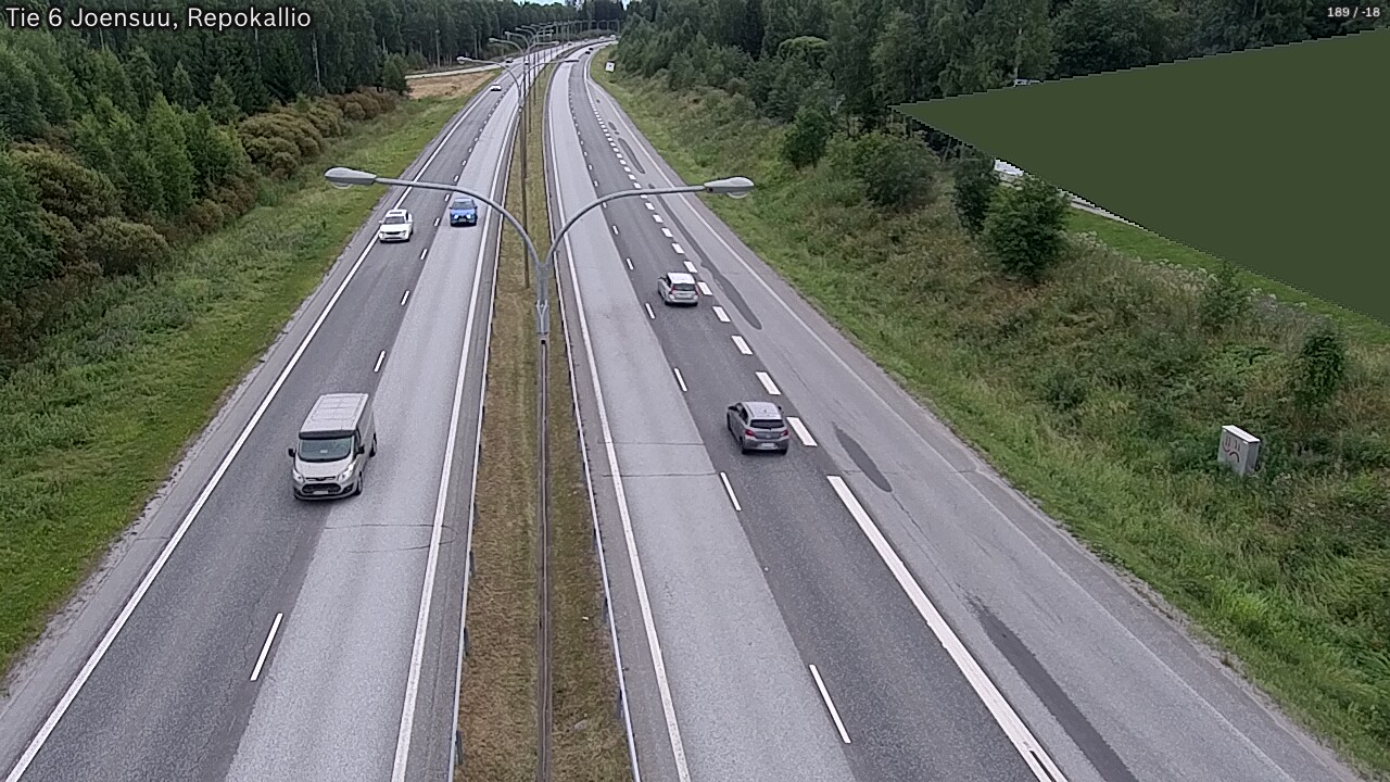 Kelikamerat Kuva Tie 6 Joensuu, Repokallio, Joensuu, Pohjois-Karjala