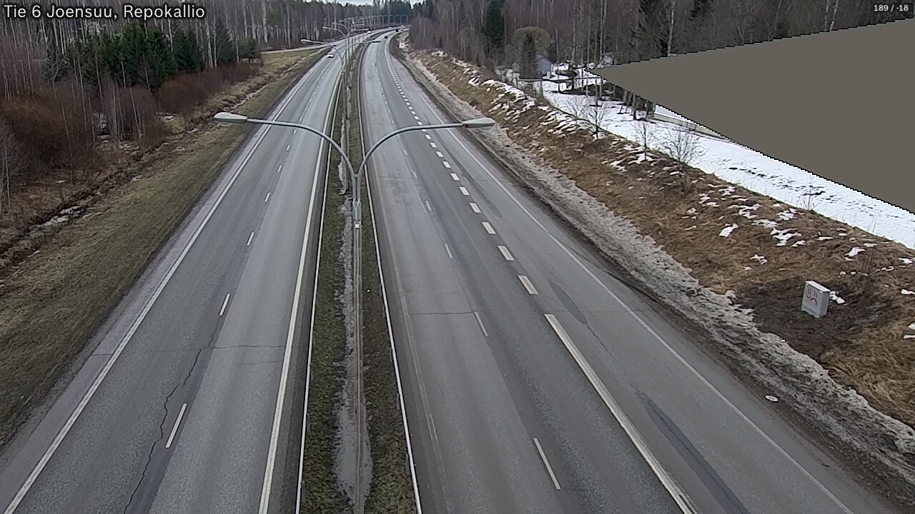 Weather Camera Image Road 6 Joensuu, Repokallio, Joensuu, Pohjois-Karjala