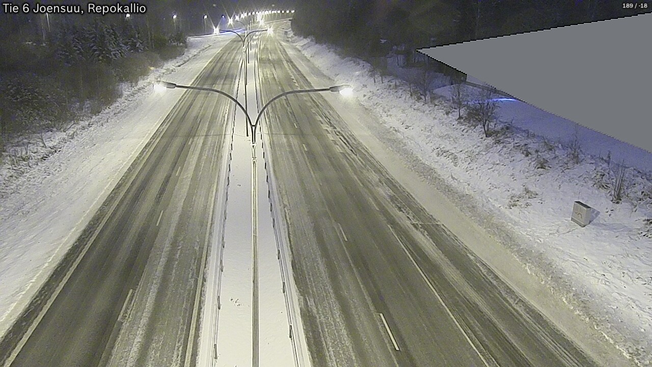 Weather Camera Image Väg 6 Joensuu, Repokallio, Joensuu, Pohjois-Karjala