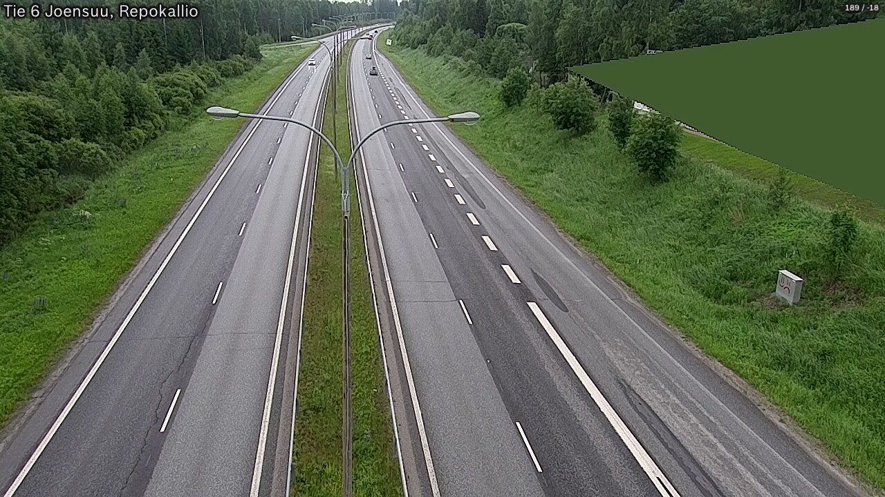 Kelikamerat Kuva Tie 6 Joensuu, Repokallio, Joensuu, Pohjois-Karjala