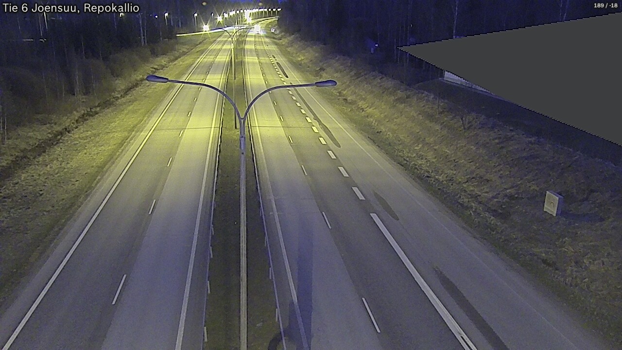 Weather Camera Image Väg 6 Joensuu, Repokallio, Joensuu, Pohjois-Karjala