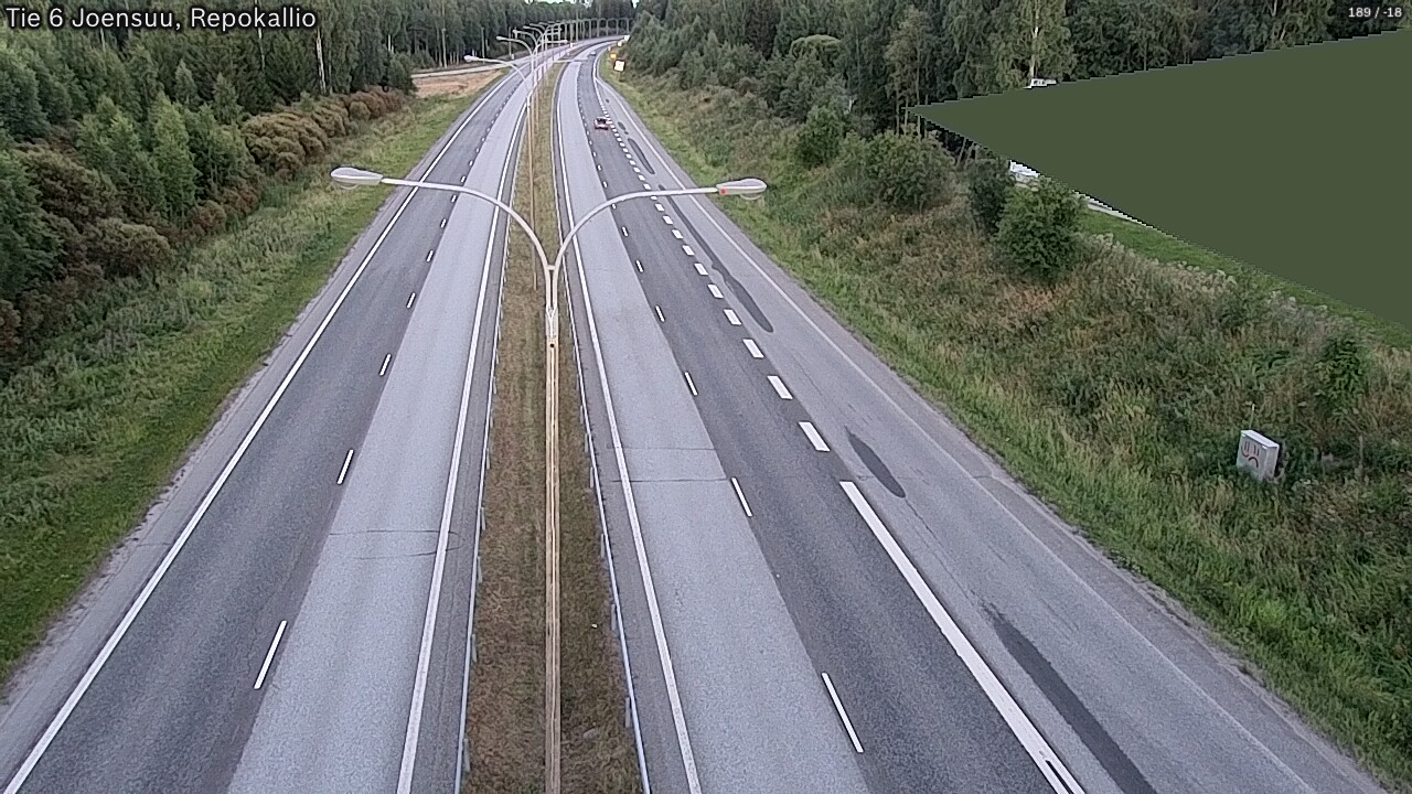 Kelikamerat Kuva Tie 6 Joensuu, Repokallio, Joensuu, Pohjois-Karjala